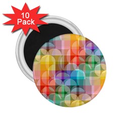 Circles 2 25  Button Magnet (10 Pack)