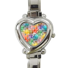 Circles Heart Italian Charm Watch 