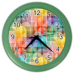 Circles Wall Clock (color) by Lalita