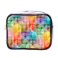 Circles Mini Travel Toiletry Bag (one Side) by Lalita