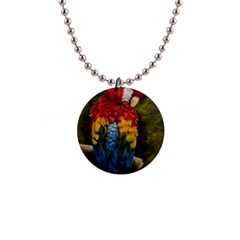 Preening Button Necklace by TonyaButcher