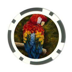 Preening Poker Chip