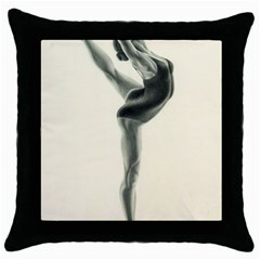 Attitude Black Throw Pillow Case