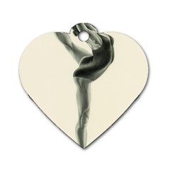 Attitude Dog Tag Heart (one Sided) 