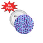 Purple Blue Cubes 1.75  Button (10 pack) Front