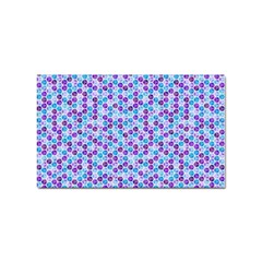 Purple Blue Cubes Sticker (rectangle)