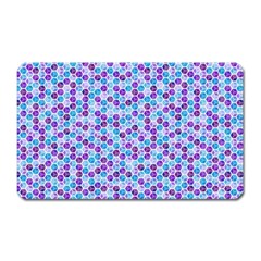 Purple Blue Cubes Magnet (rectangular)