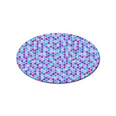 Purple Blue Cubes Sticker 100 Pack (oval) by Zandiepants