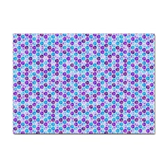 Purple Blue Cubes A4 Sticker 100 Pack by Zandiepants