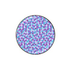 Purple Blue Cubes Golf Ball Marker (for Hat Clip)