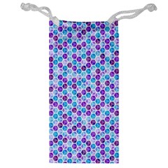 Purple Blue Cubes Jewelry Bag