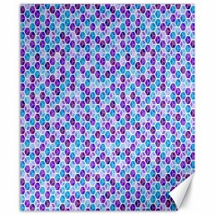 Purple Blue Cubes Canvas 8  X 10  (unframed)