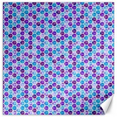 Purple Blue Cubes Canvas 16  X 16  (unframed)