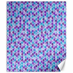 Purple Blue Cubes Canvas 20  X 24  (unframed) by Zandiepants