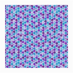 Purple Blue Cubes Glasses Cloth (medium, Two Sided)