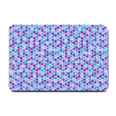 Purple Blue Cubes Small Door Mat