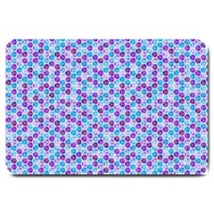 Purple Blue Cubes Large Door Mat