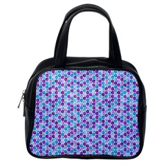 Purple Blue Cubes Classic Handbag (one Side)