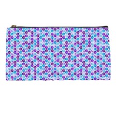 Purple Blue Cubes Pencil Case