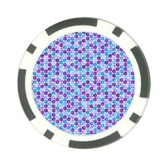 Purple Blue Cubes Poker Chip (10 Pack)