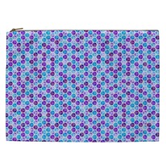 Purple Blue Cubes Cosmetic Bag (xxl)