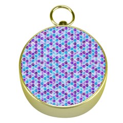 Purple Blue Cubes Gold Compass