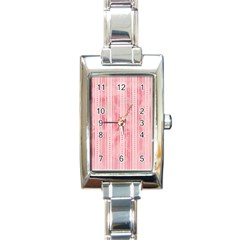 Pink Grunge Rectangular Italian Charm Watch