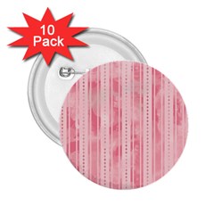 Pink Grunge 2 25  Button (10 Pack)