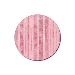 Pink Grunge Drink Coaster (round)