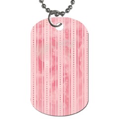 Pink Grunge Dog Tag (one Sided)