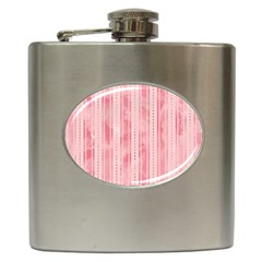 Pink Grunge Hip Flask