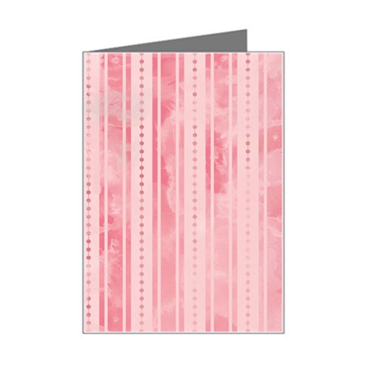 Pink Grunge Mini Greeting Card