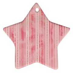 Pink Grunge Star Ornament (two Sides)