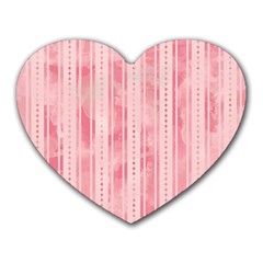 Pink Grunge Mouse Pad (heart)