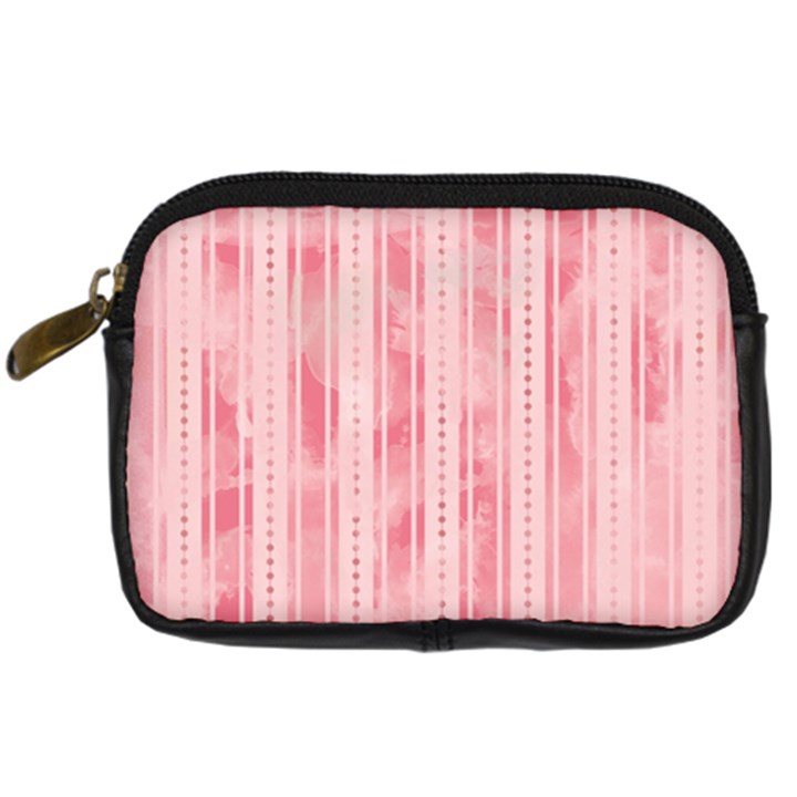 Pink Grunge Digital Camera Leather Case