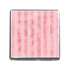 Pink Grunge Memory Card Reader With Storage (square)