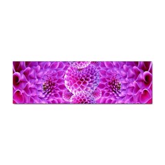 Purple Dahlias Bumper Sticker by FunWithFibro