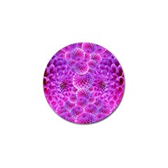 Purple Dahlias Golf Ball Marker by FunWithFibro