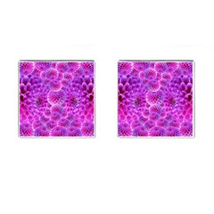 Purple Dahlias Cufflinks (square) by FunWithFibro