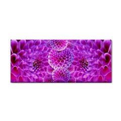 Purple Dahlias Hand Towel by FunWithFibro