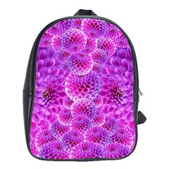 Purple Dahlias School Bag (large) by FunWithFibro