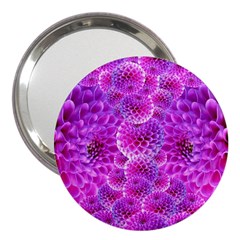 Purple Dahlias 3  Handbag Mirror by FunWithFibro