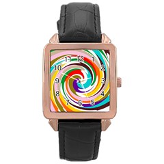 Galaxi Rose Gold Leather Watch  by Lalita