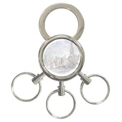 Eiffel Tower Paris 3-ring Key Chain