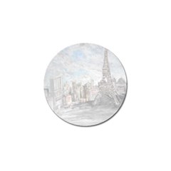 Eiffel Tower Paris Golf Ball Marker 4 Pack by rokinronda