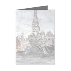 Eiffel Tower Paris Mini Greeting Card by rokinronda