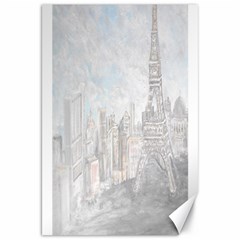 Eiffel Tower Paris Canvas 20  X 30  (unframed) by rokinronda