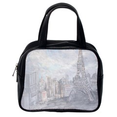 Eiffel Tower Paris Classic Handbag (one Side) by rokinronda