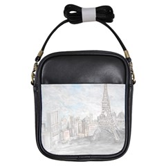 Eiffel Tower Paris Girl s Sling Bag by rokinronda