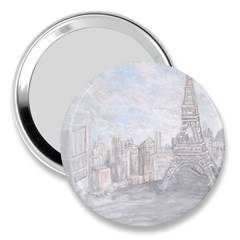 Eiffel Tower Paris 3  Handbag Mirror